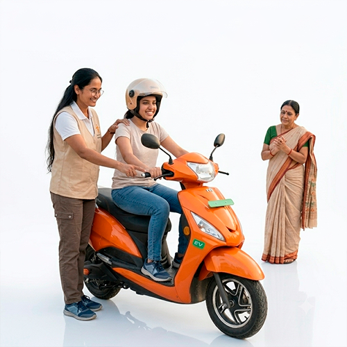 Hands-on riding and road safety training